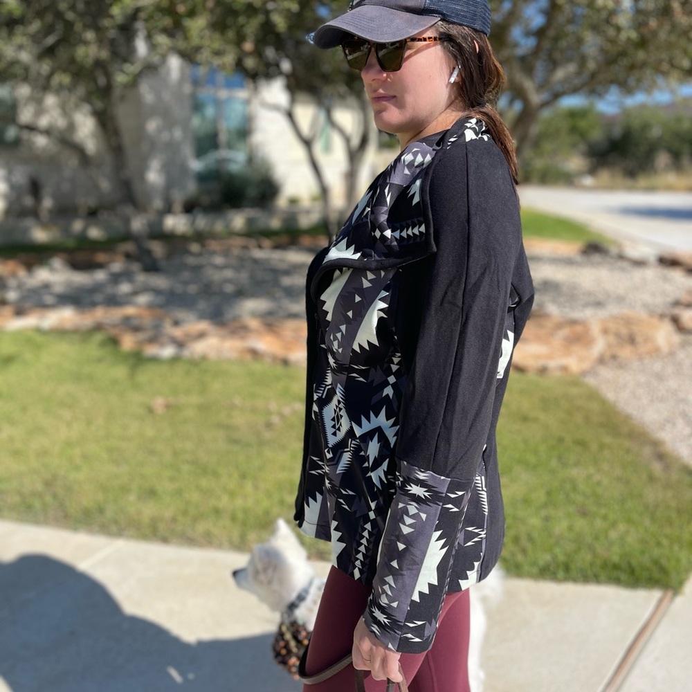 Nwt Aztec Print Soft Jacket Coat - image 6